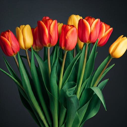 Tulipanes de colores